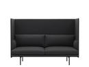 Outline Highback Sofa, Zweisitzer, Stoff Remix 163 - Grey