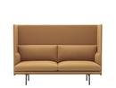 Outline Highback Sofa, Zweisitzer, Stoff Vidar 472 - Mustard