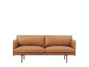 Outline Sofa, Zweisitzer, Leder cognac