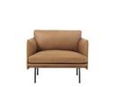 Outline Studio Chair, Leder cognac