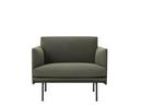 Outline Studio Chair, Stoff Fiord 961 - Greyish-green