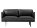 Outline Studio Sofa, Leder schwarz