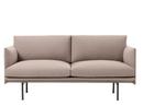 Outline Studio Sofa, Stoff Fiord rose