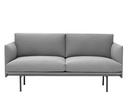 Outline Studio Sofa, Stoff Steelcut Trio grey