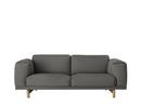 Rest Sofa, Zweisitzer, Stoff Remix 163 - Grey