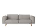 Rest Sofa, Dreisitzer, Stoff Hallingdal light grey