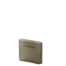 Details Muuto Ridge Glass Vase Ridge Glass Vase, Small (H 16,5 cm), Taupe
