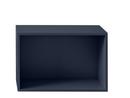 Stacked Shelf Module 2.0, L (65,4 x 43,6 x 35 cm), Mit Rückwand, Mitternachtsblau