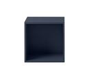 Stacked Shelf Module 2.0, M (43,6 x 43,6 x 35 cm), Mit Rückwand, Mitternachtsblau