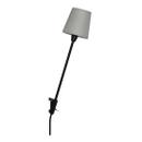 Rosi Lamp, Aluminium schwarz eloxiert, Hellgrau