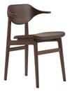 Buffalo Dining Chair, Eiche dunkel geräuchert, Leder Dunes dark brown
