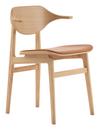 Bufala Dining Chair, Eiche natur, Leder Dunes camel