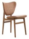 Elephant Dining Chair, Eiche hell geräuchert, Leder Dunes camel