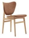 Elephant Dining Chair, Eiche natur, Leder Dunes rust