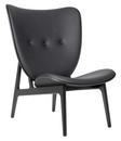 Elephant Lounge Chair, Leder Dunes anthrazit, Eiche schwarz gebeizt