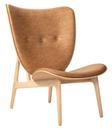 Elephant Lounge Chair, Leder Dunes camel, Eiche natur