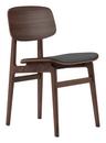 NY11 Dining Chair, Eiche dunkel geräuchert - Leder Ultra black