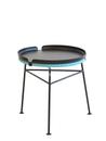 Details OK Design Centro Hocker/Beistelltisch Centro Hocker/Beistelltisch, hellblau, mit schwarzem Tablett