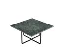 Ninety Table, Klein (H 30 x B 60 x T 60 cm), Grün Indio, Stahl, schwarz pulverbeschichtet