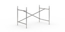 Eiermann 1 Tischgestell , Stahl farblos, versetzt, 110 x 66 cm, Mit Verlängerung (Höhe 72-85 cm)