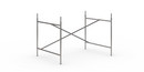 Eiermann 1 Tischgestell , Stahl farblos, versetzt, 110 x 78 cm, Mit Verlängerung (Höhe 72-85 cm)