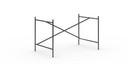 Eiermann 1 Tischgestell , Schwarz, versetzt, 110 x 66 cm, Ohne Verlängerung (Höhe 66 cm)
