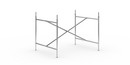 Eiermann 2 Tischgestell , Chrom, senkrecht, mittig, 100 x 78 cm, Mit Verlängerung (Höhe 72-85 cm)