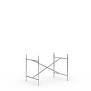 Eiermann 2 Tischgestell , Edelstahl, senkrecht, mittig, 100 x 66 cm, Mit Verlängerung (Höhe 72-85 cm)