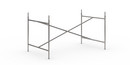 Eiermann 2 Tischgestell , Stahl farblos, senkrecht, mittig, 135 x 78 cm, Mit Verlängerung (Höhe 72-85 cm)
