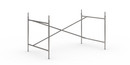 Eiermann 2 Tischgestell , Stahl farblos, senkrecht, versetzt, 135 x 78 cm, Mit Verlängerung (Höhe 72-85 cm)
