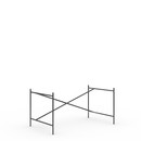 Eiermann 2 Tischgestell , Schwarz, senkrecht, versetzt, 135 x 78 cm, Ohne Verlängerung (Höhe 66 cm)