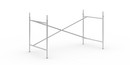 Eiermann 2 Tischgestell , Silber, senkrecht, versetzt, 135 x 66 cm, Mit Verlängerung (Höhe 72-85 cm)