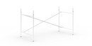 Eiermann 2 Tischgestell , Weiß, senkrecht, versetzt, 135 x 66 cm, Mit Verlängerung (Höhe 72-85 cm)
