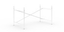 Eiermann 2 Tischgestell , Weiß, senkrecht, versetzt, 135 x 78 cm, Mit Verlängerung (Höhe 72-85 cm)
