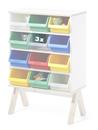 3er Set Kunststoffboxen für Famille Garage (klein), transparent