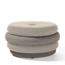 Pouf Fat Tom, 4-lagig, ohne Beine, Beige