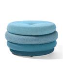 Pouf Fat Tom, 4-lagig, ohne Beine, Blau