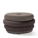 Pouf Fat Tom, 4-lagig, ohne Beine, Braun