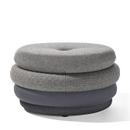 Pouf Fat Tom, 4-lagig, ohne Beine, Grau