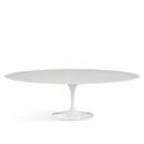 Saarinen Esstisch oval, L 244 cm x B 137 cm, weiß, Laminat weiß