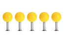 Dots Wandhaken 5er Set, Gelb