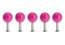 Dots Wandhaken 5er Set, Pink