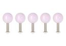 Dots Wandhaken 5er Set, Rosa