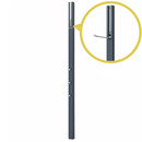 Line Garderobe, Lack Akzentfarbe stahlblau, Chrom glänzend