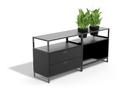 M1 Pflanzen Sideboard, Variante 2 (H 70 x B 160 cm), Schwarz