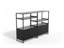 M1 Sideboard, Variante 3 (H 110 x B 160 cm), Schwarz