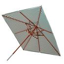 Messina Sonnenschirm, 300 x 300 cm, Light Apricot / Dark Green Stripe