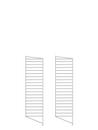 String System Bodenleiter, 2er Set, 115 x 30 cm, Dunkelgrau