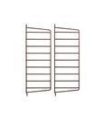 String System Wandleiter, 2er Set, 50 x 20 cm, Braun