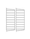 String System Wandleiter, 2er Set, 50 x 20 cm, Dunkelgrau